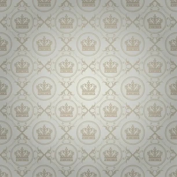 Vector illustration of Vintage Royal Background Wallpaper Texture Pattern