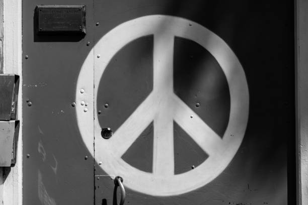 istock Peace Sign On Door 1247113096