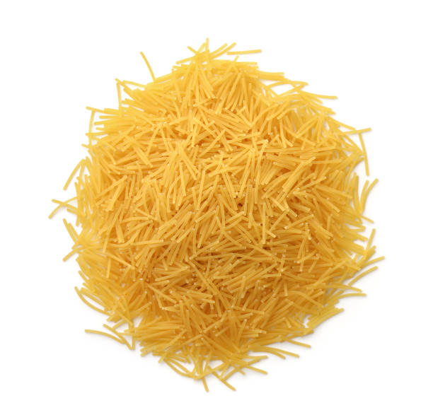 istock Top view of uncooked vermicelli pasta 1247130774