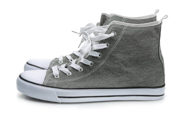 istock Pair of canvas sport shoes 1247130776