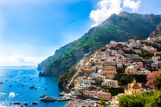 istock Panoramic view of Positano, Italy 1247134459