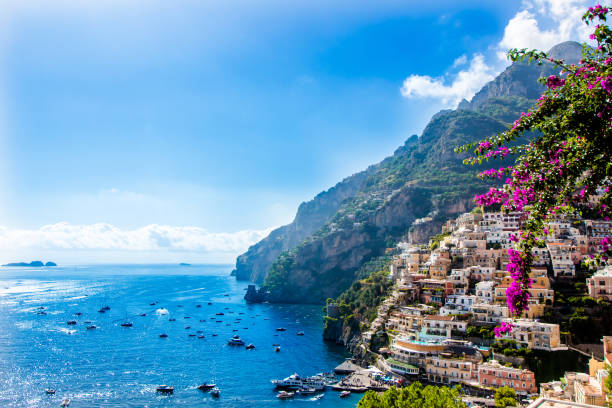 istock Panoramic view of Positano, Italy 1247134465