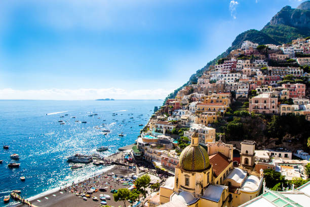 istock Panoramic view of Positano, Italy 1247134752