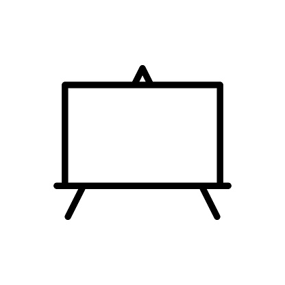 whiteboard icon vector template