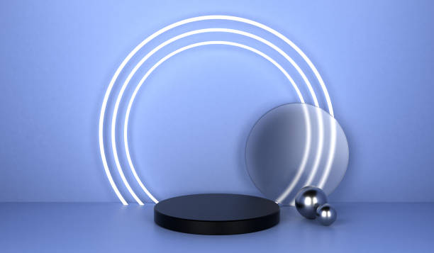 istock Scene with Geometrical Shapes 1247172096