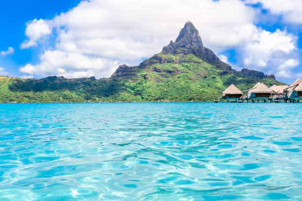 istock Bora Bora Island, French Polynesia. Web banner in panoramic view. 1247176984