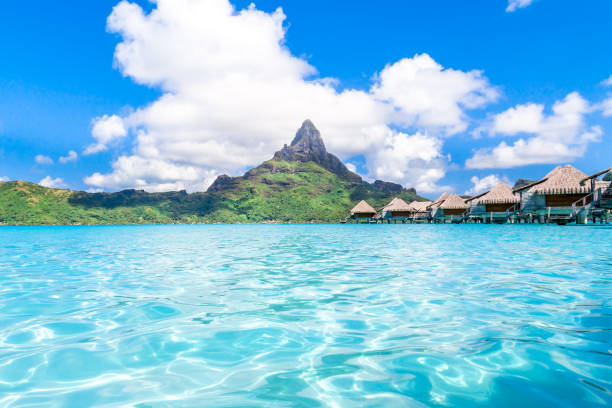 istock Bora Bora Island, French Polynesia. Web banner in panoramic view. 1247189967
