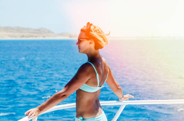 istock Enjoying the sea view from the boat 1247261262