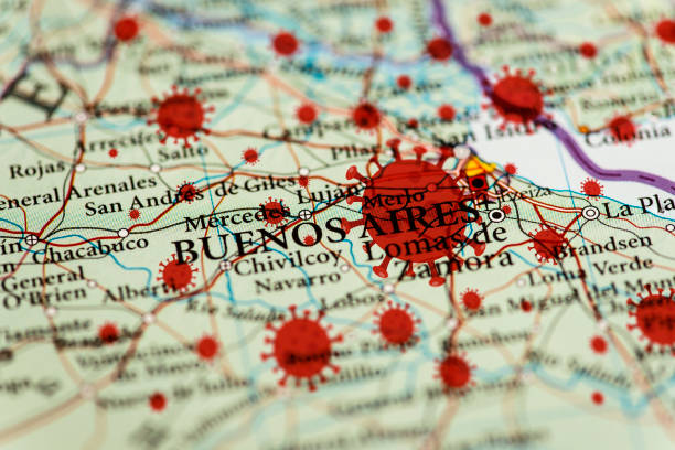 istock Coronavirus infection map, Buenos Aires 1247272494