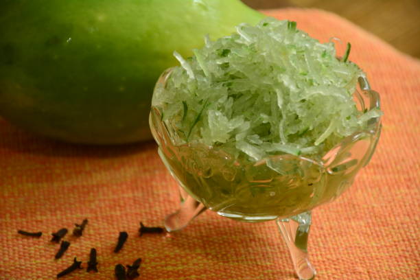 istock grated green papaya jam packaged in glass 1247324886