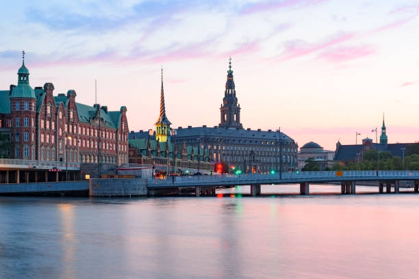 istock COPENHAGEN, DENMARK -  City center in sunset light 1247359968