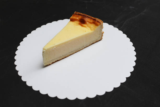 istock Cheesecake on wooden background 1247368573