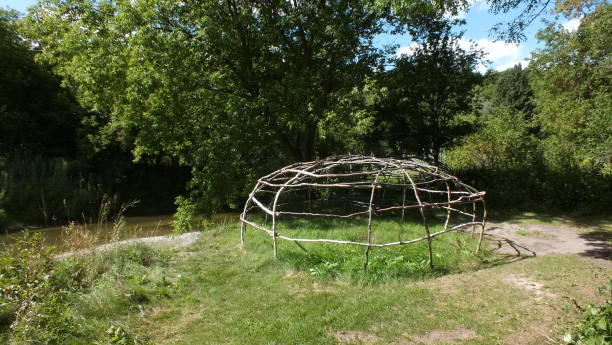 istock Framework of a Native American Sweat Lodge. 1247368649