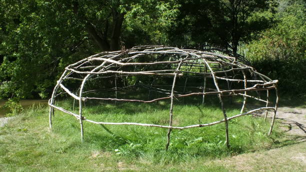 istock Framework of a Native American Sweat Lodge. 1247368674