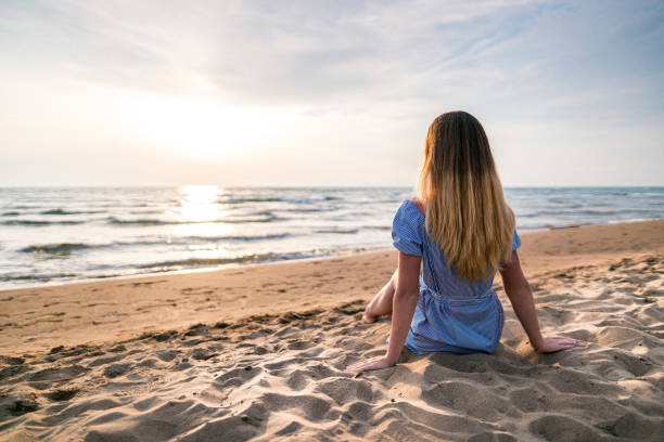 istock Inspiring sunset at summer vacation 1247389005