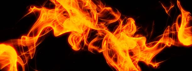 istock 3D illustration of a burning flame 1247443027