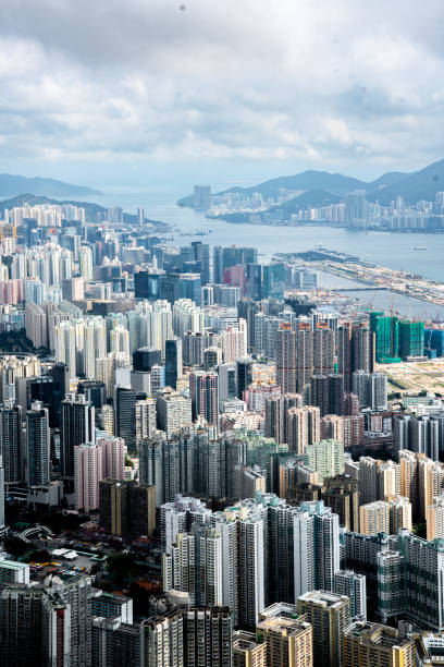 istock Hong Kong cityscape view from Lion Rock peak 1247484113