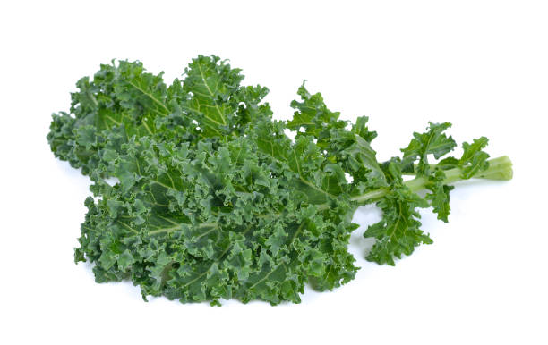istock Super Food (kale)on white background 1247594775