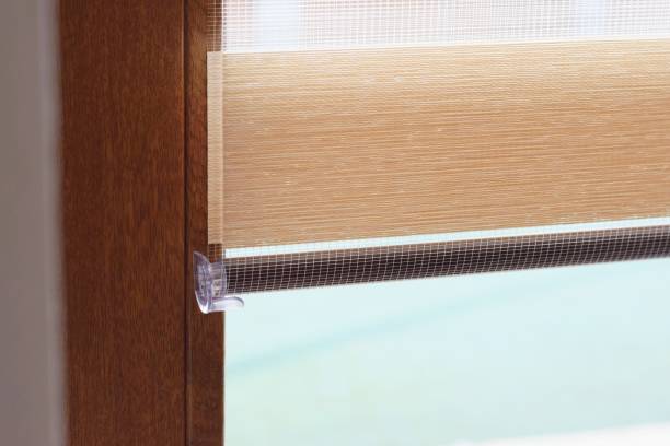 istock Window roller, duo system day and night.  Cozy home interior. 1247650750