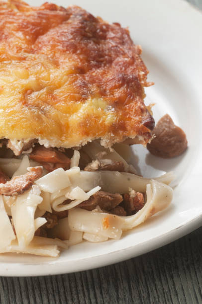istock Pudding with Chicken of the woods (Laetiporus sulphureus) mushroom 1247653592