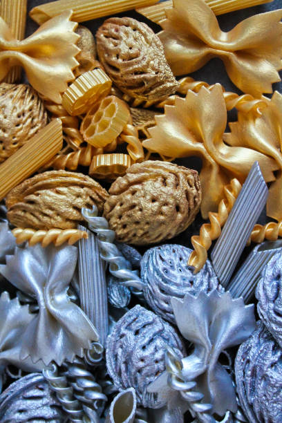 istock gold and silver decorative elements, Christmas decorations and gifts, Background, Texture 1247656081