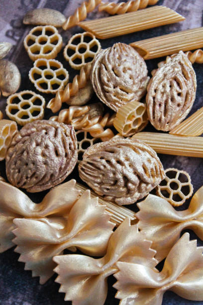 istock golden decorative elements, christmas decorations and gifts, background, texture 1247656619
