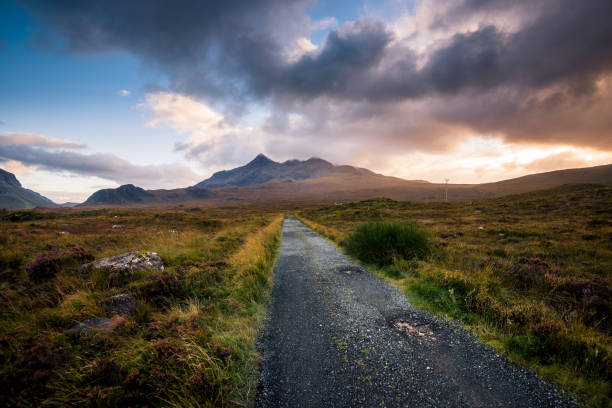 istock Dramatic clouds and sunlight over the mountains of Scotland 1247658749