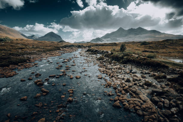 istock Dramatic river scene of the Sligachan mountain range in Scottish Highlands 1247658756