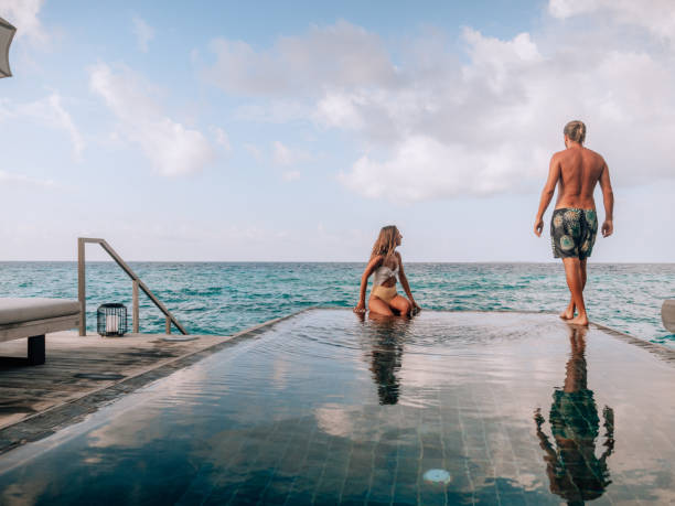 istock Couple enjoying luxury vacations 1247659904