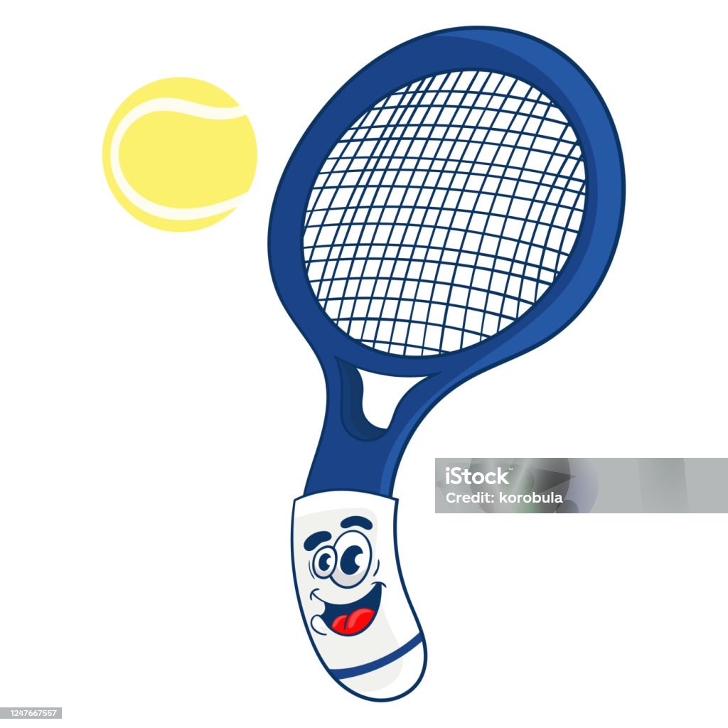 Ilustración de Raqueta De Tenis Azul De Dibujos Animados Con Una Pelota Ilustración Vectorial y más Vectores Libres de Derechos de Clip Art - iStock Ilustración de Raqueta De Tenis Azul De Dibujos Animados Con Una Pelota Ilustración Vectorial y más Vectores Libres de Derechos de Clip Art - iStock