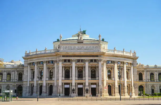 Photo of Vienna Austria city skyline at Burgtheater
