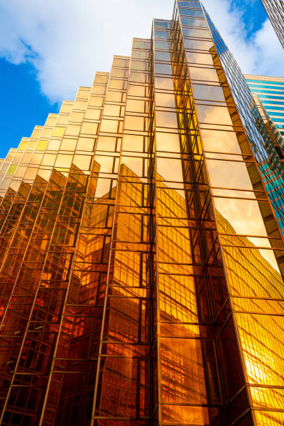 Modern skyscrapers in business district
