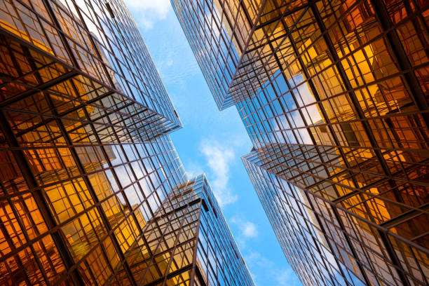 istock Modern skyscrapers in business district 1247678227