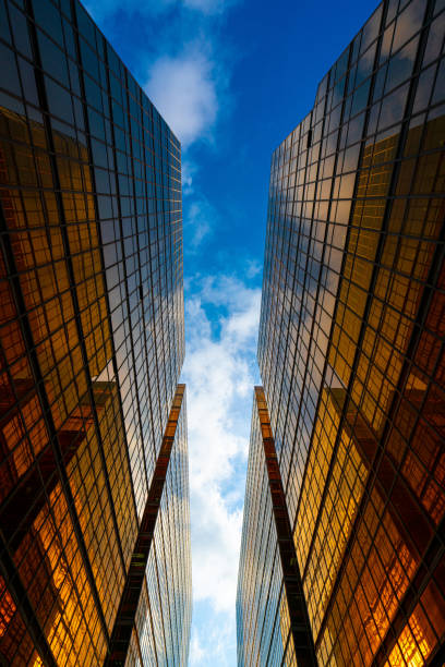 istock Modern skyscrapers in business district 1247678239