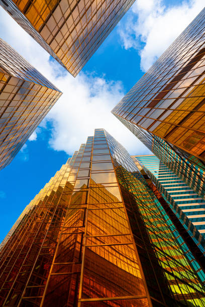 istock Modern skyscrapers in business district 1247678282