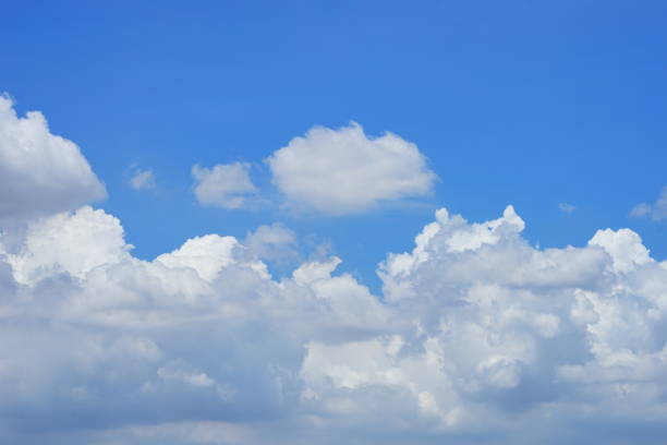 istock Beautiful Bright blue sky and white clouds background 1247688851