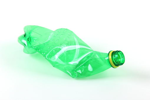 glass bottle  isolated on white background.