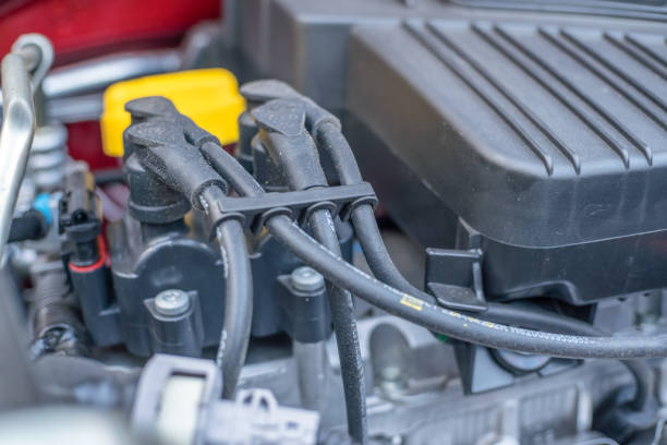 istock Close-up of a new car engine. 1247695222