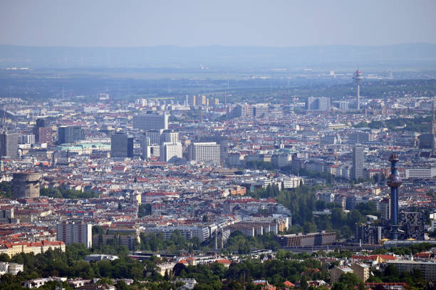 istock Vienna city panoramic view cityscape Austria 1247695885