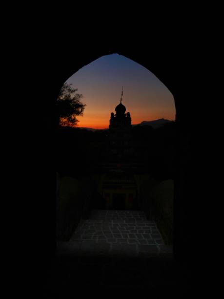 istock Silhouette of a temple 1247706265