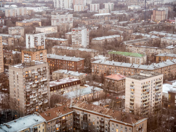 istock Daylight urban buildings landscape top view 1247735882