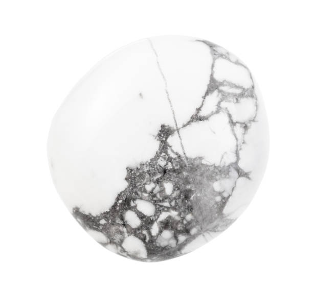 istock polished white Howlite gemstone isolated on white 1247736443