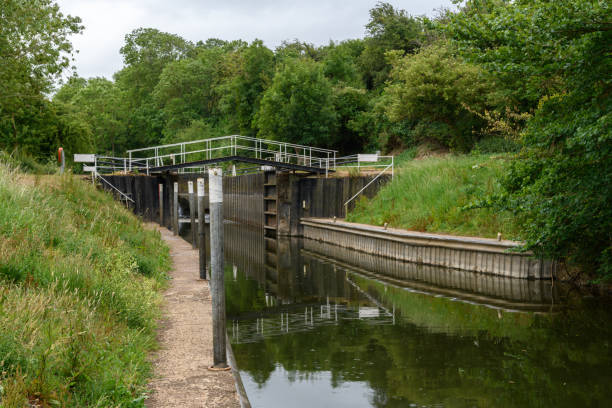 istock Canal lock on the River Avon 1247736517