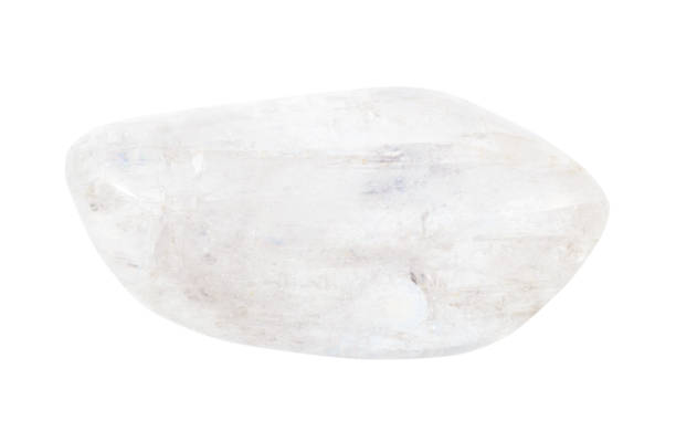 istock polished Natrolite gemstone isolated on white 1247753027