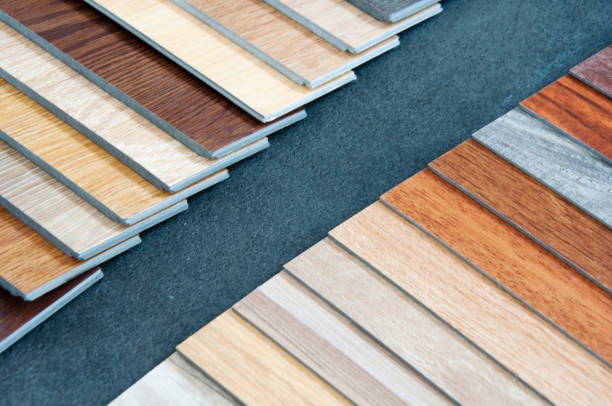 istock Sample of wood. Laminate. Veneer. Vinyl. 1247768169
