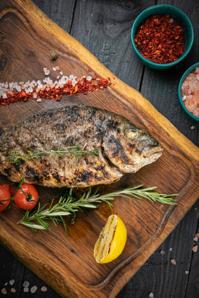 istock Grilled Dorada fish, sea bream 1247791422
