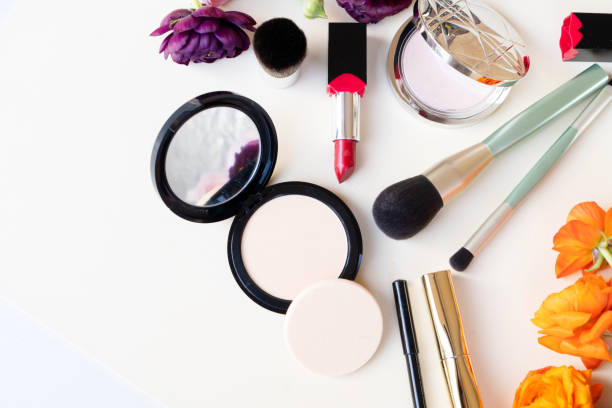 istock beauty products with flowers 1247791909