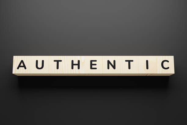 istock Authentic word on a wooden blocks. 1247794871
