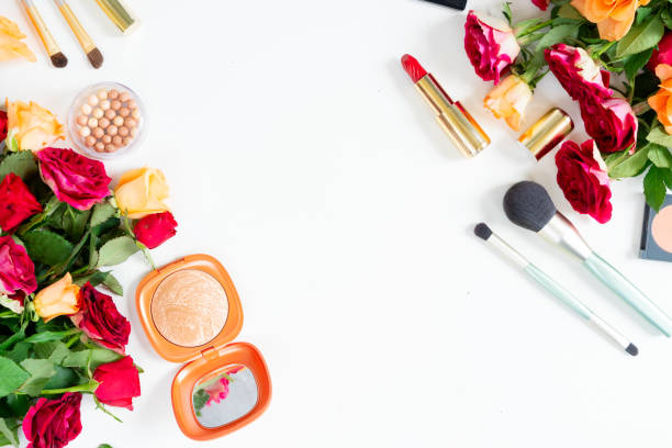 istock beauty products with flowers 1247800465