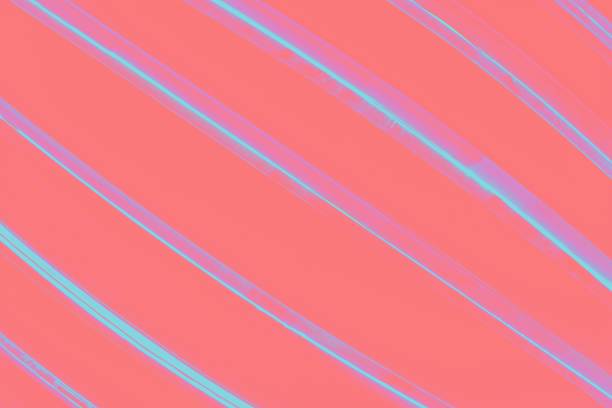 istock Coral color background with ultra turquoise stripes 1247800472